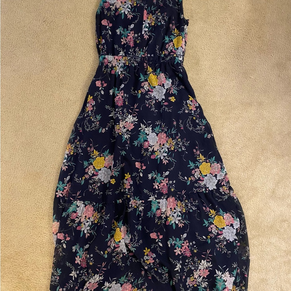 Floral Women’s Dress - Navy and Multicolor